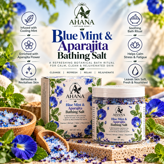 AHANA Blue Mint & Aparajita - Bathing Salt