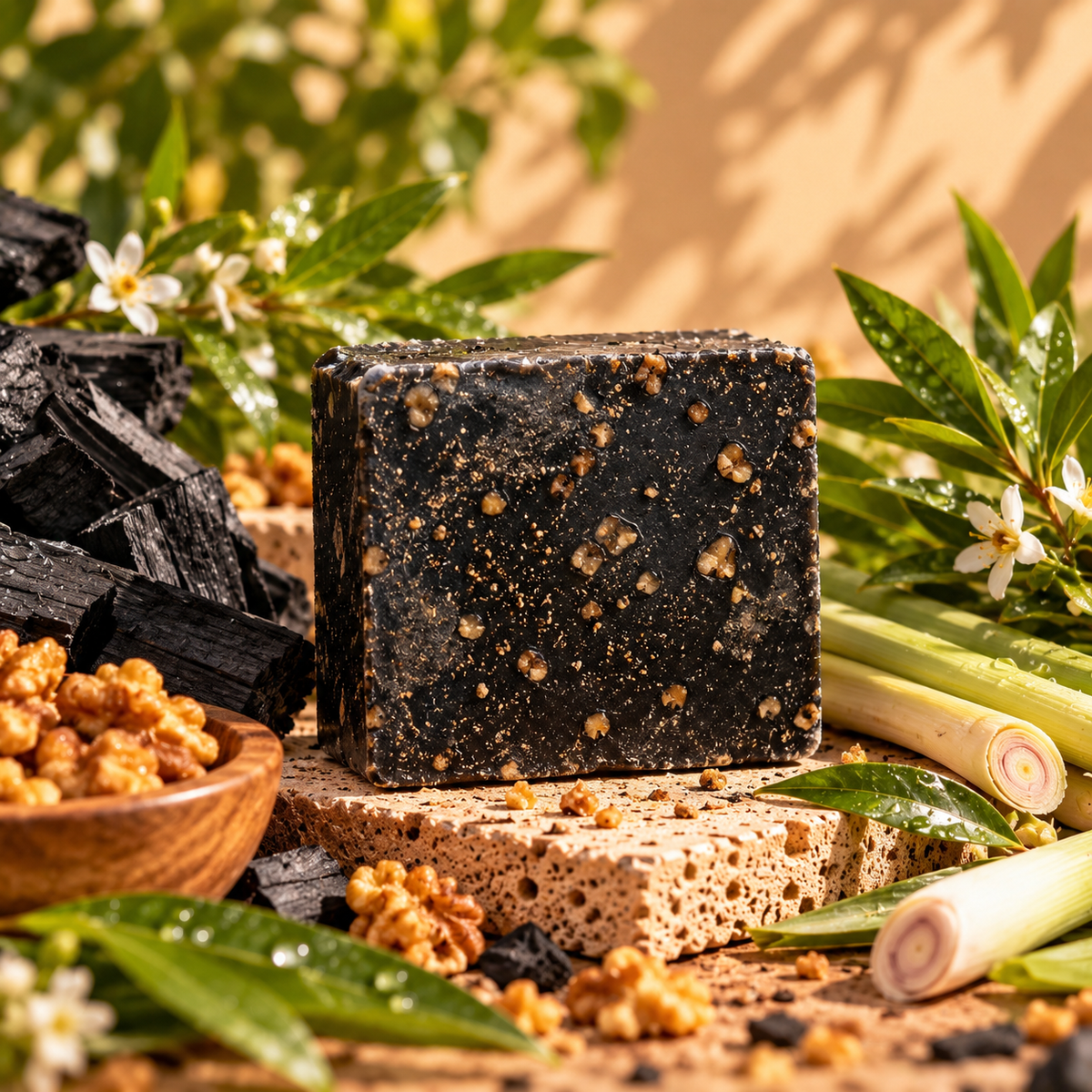 AHANA Midnight & Mint Duo — Charcoal & Blue Mint Soaps
