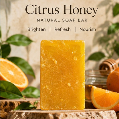 AHANA Citrus & Rose Duo — Citrus Honey & Rose Milk Soaps