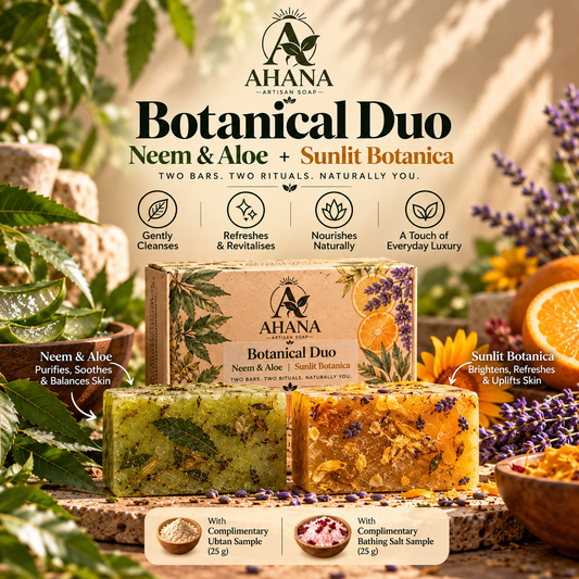 AHANA Botanical Duo — Neem & Aloe + Sunlit Botanica Soaps