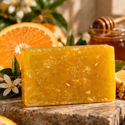 AHANA Citrus & Rose Duo — Citrus Honey & Rose Milk Soaps