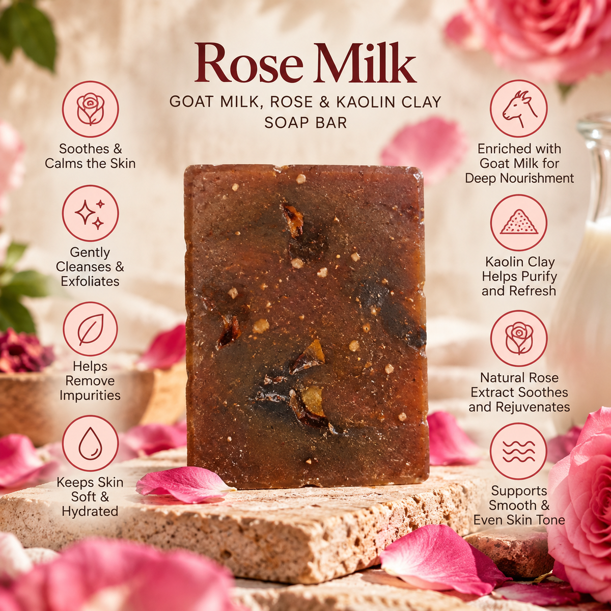 AHANA Ubtan & Rose Ritual — Ubtan & Rose Milk Soap